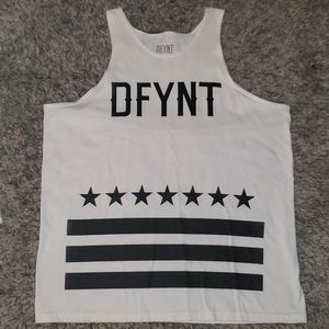 White/black DFYNT tank top